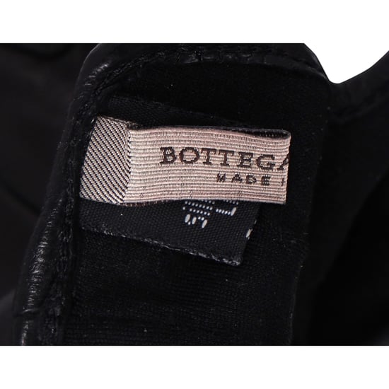Bottega Veneta Intrecciato Handschuhe aus schwarzem Leder - Image 3