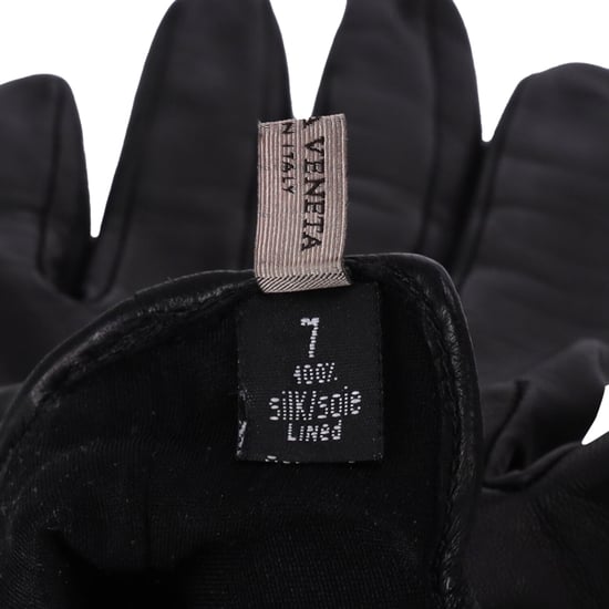 Bottega Veneta Intrecciato Handschuhe aus schwarzem Leder - Image 4