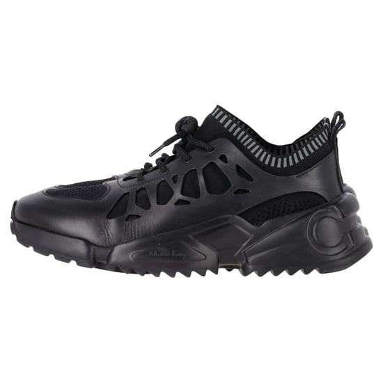 Salvatore Ferragamo Raintop Low-Top Sneakers aus schwarzem Mixed-Media - Image 4