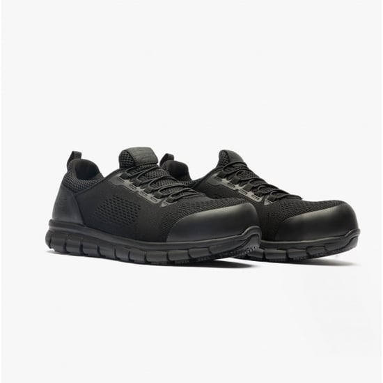 SYNERGY OMAT Herren Slipper Sicherheitsschuhe mit Zehenschutz Schwarz - Image 2