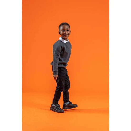 ROWAN Jungen Leder-Schulschuhe Schwarz - Image 4