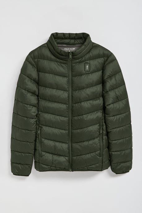 Ultralight-Jacke Chase dunkelgrün mit Rigby Go Aufnäher - Image 4