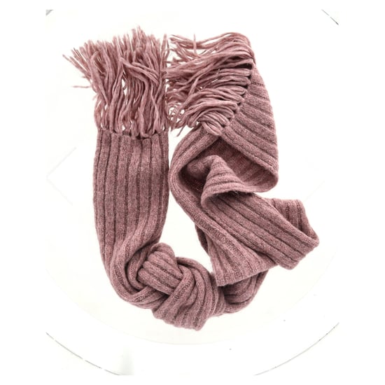 Acne Studios Rippenstrick-Schal aus rosa Wolle - Image 5