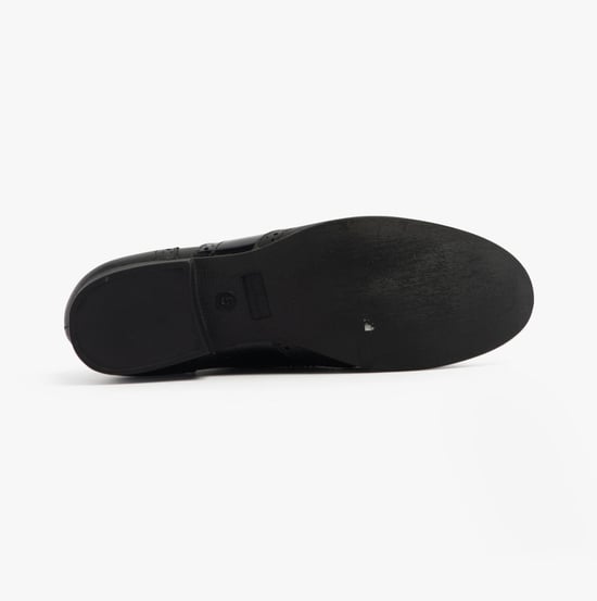 KADA Mädchen Leder-Schulschuhe Schwarz - Image 2