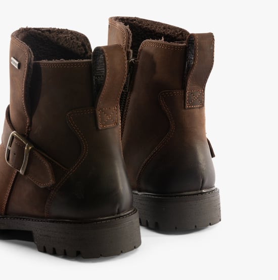 Hush Puppies Wakely Damenstiefel aus braunem Leder - Image 5
