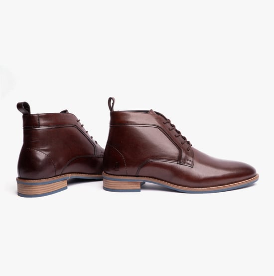 Hush Puppies DECLAN LACE Mens Formal Boots Brown - Image 3