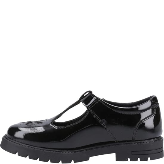 FIONA Mädchen Leder Schulschuhe Lack Schwarz - Image 3
