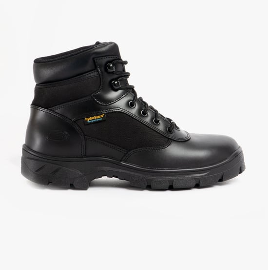 Skechers Work 77526EC/BLK WASCANA - BENEN Herren Leder Taktische Stiefel Schwarz - Image 1