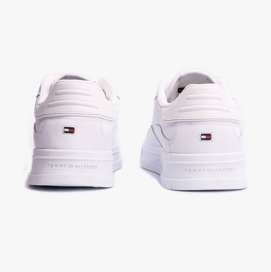 Herren SUPERCUP Streifen Leder Sneakers Weiß - Image 5