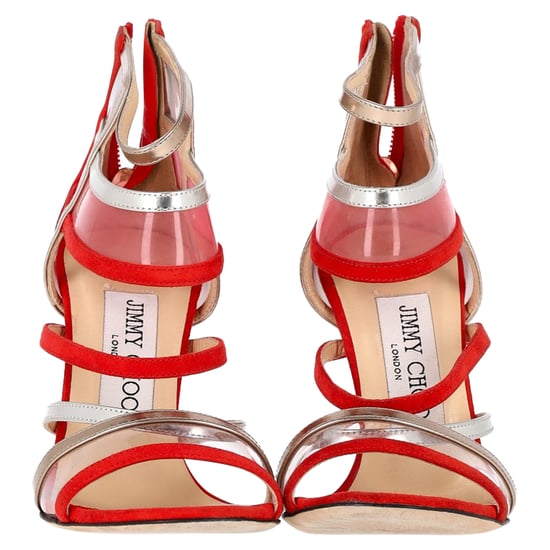 Jimmy Choo Maitai Sandalen aus rotem Wildleder - Image 4