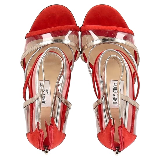 Jimmy Choo Maitai Sandalen aus rotem Wildleder - Image 5