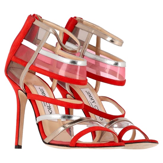 Jimmy Choo Maitai Sandalen aus rotem Wildleder - Image 2