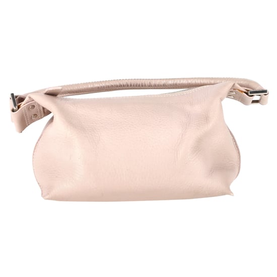 Maulbeer-Hobo-Schultertasche aus zartrosa Leder - Image 1