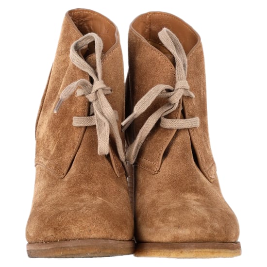 See by Chloé Schnür-Stiefeletten mit Absatz aus braunem Wildleder - Image 2