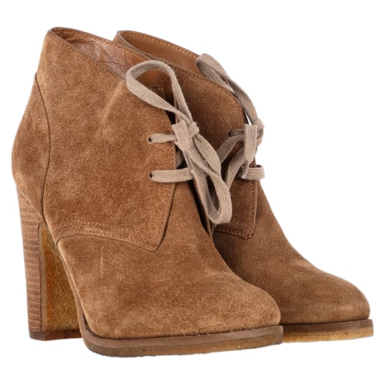 See by Chloé Schnür-Stiefeletten mit Absatz aus braunem Wildleder - Image 4