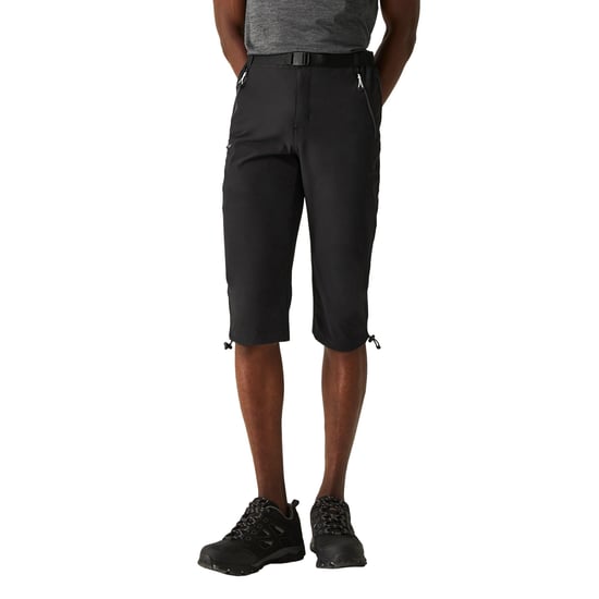 Regatta - "Xert Stretch III" Capri Shorts für Herren - Aktiv (Schwarz) - Image 4