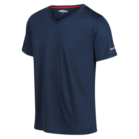 Regatta - "Fingal" T-Shirt V-Ausschnitt für Herren (Dunkel-Jeansblau) - Image 3