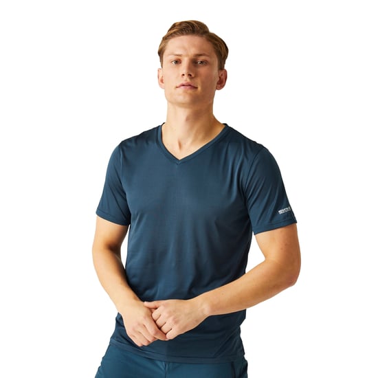 Regatta - "Fingal" T-Shirt V-Ausschnitt für Herren (Dunkel-Jeansblau) - Image 4