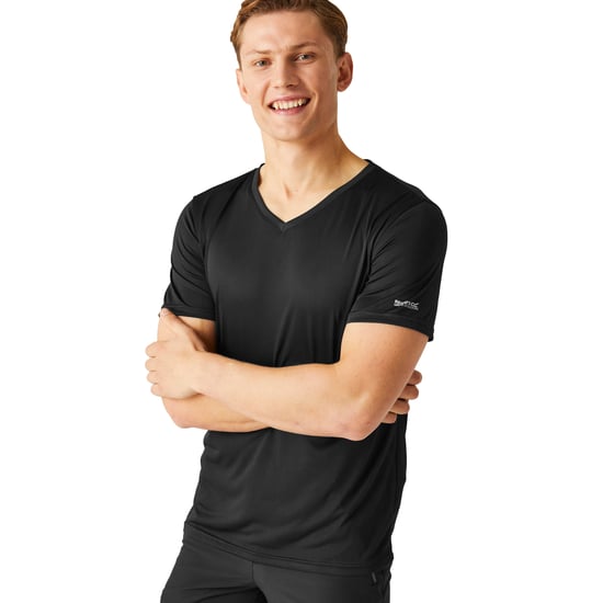 Regatta - "Fingal" T-Shirt V-Ausschnitt für Herren (Schwarz) - Image 4