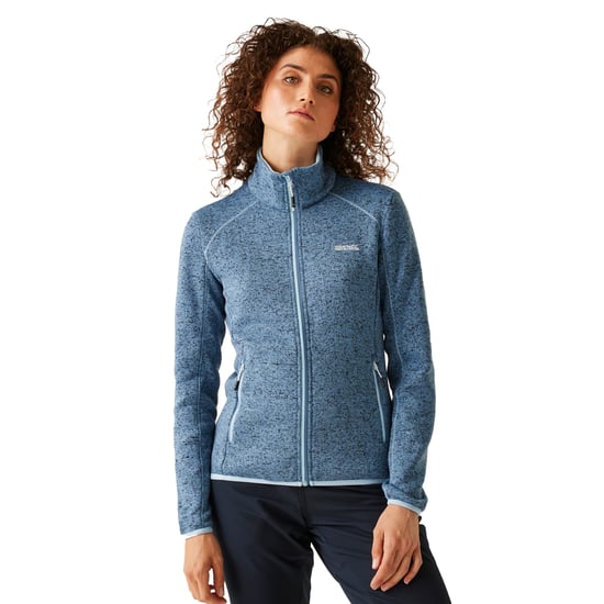 Regatta - "Newhill" Fleecejacke Durchgehender Reißverschluss für Damen (Kronenblau/Weiß) - Image 4