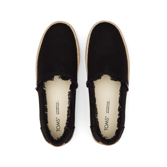TOMS Valencia 100% Baumwolle Damen-Schwarzespadrilles - Image 4