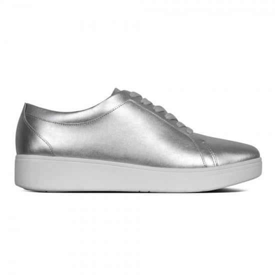 RALLY Damen Leder Sneaker Silber - Image 1