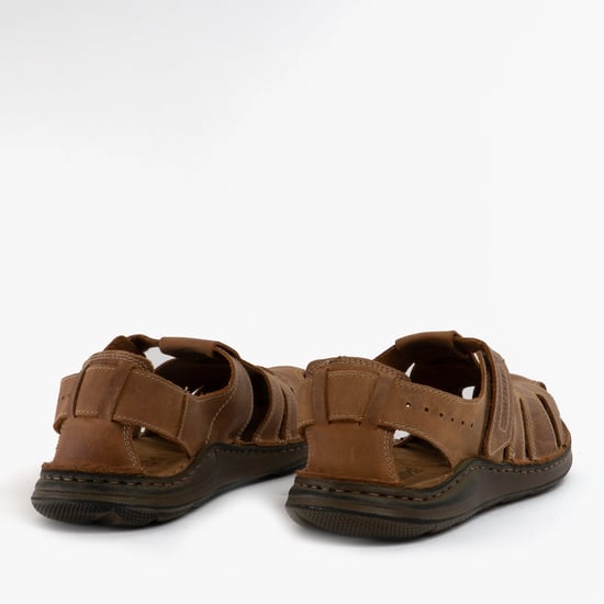MAVERICK 01 Herren Leder Sandalen Kastanie - Image 3