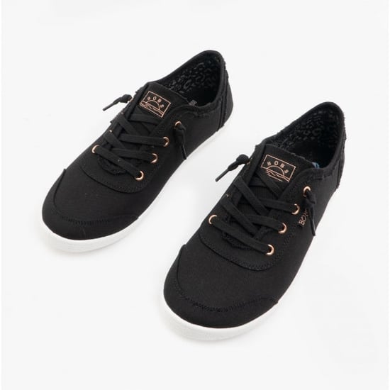 BOBS B CUTE Damen Canvas Slipper Schwarz - Image 3