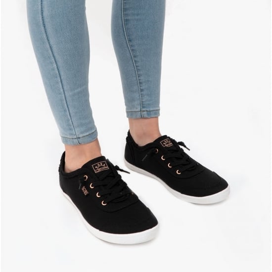BOBS B CUTE Damen Canvas Slipper Schwarz - Image 2