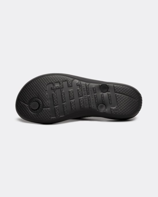 FitFlop Iqushion Sparkle Damen Gummizehenstegsandalen In Schwarz - Image 4