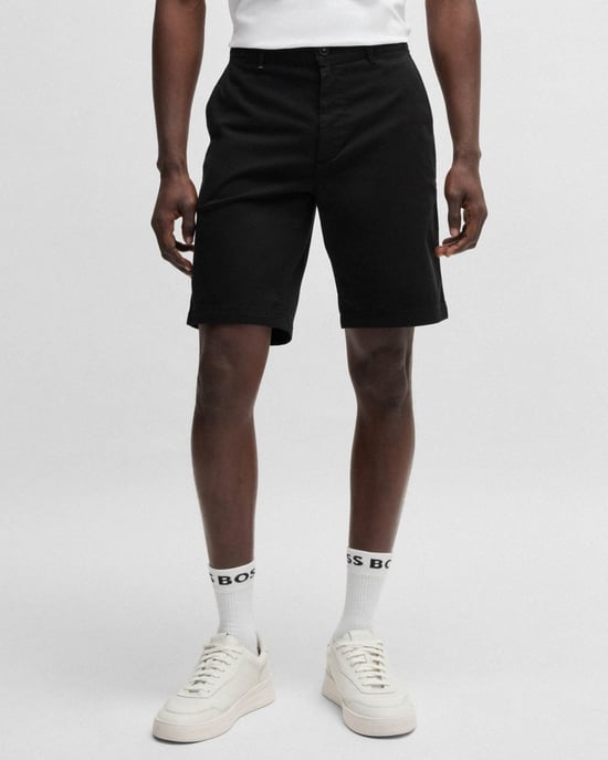 BOSS Orange Herren Slim Fit Chino Shorts aus stretchigem Baumwolltwill - Image 1