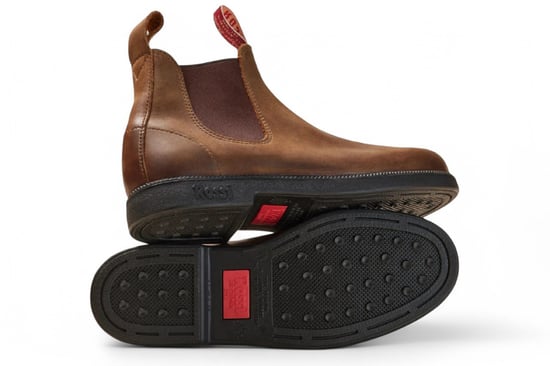 Rossi 607 Booma Chelsea-Stiefel aus rustikalem braunem Leder - Image 4