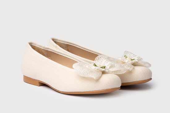 Ballerines de cérémonie en cuir de lin - Image 2
