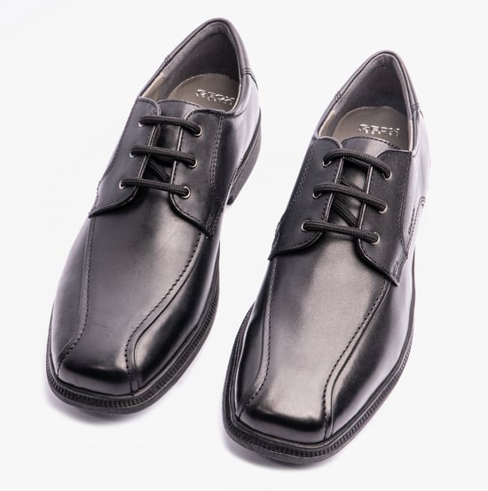 FEDERICO H Jungen Leder Schulschuhe Schwarz - Image 4