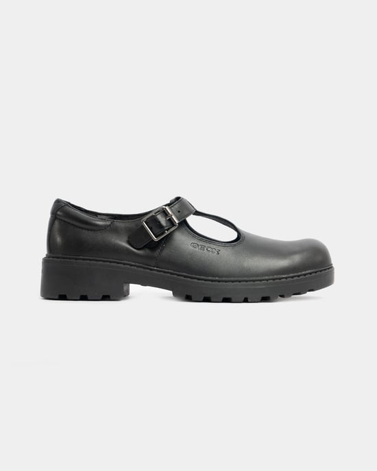 CASEY Mädchen Matte Schwarze Schulschuhe - Image 1