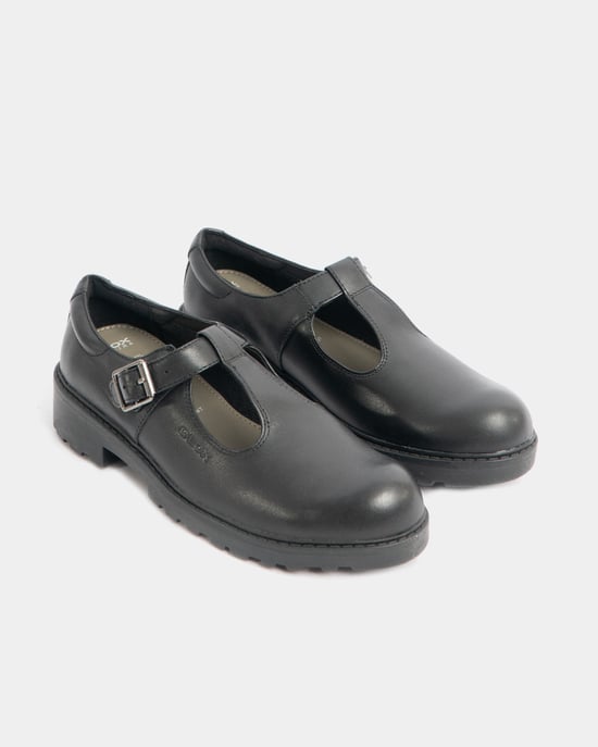 CASEY Mädchen Matte Schwarze Schulschuhe - Image 2