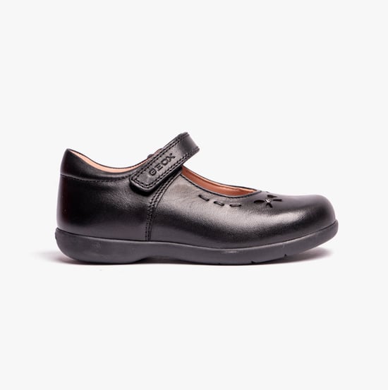 NAIMARA G A Mädchen Lederschuhe mit Klettverschluss Schwarz - Image 1