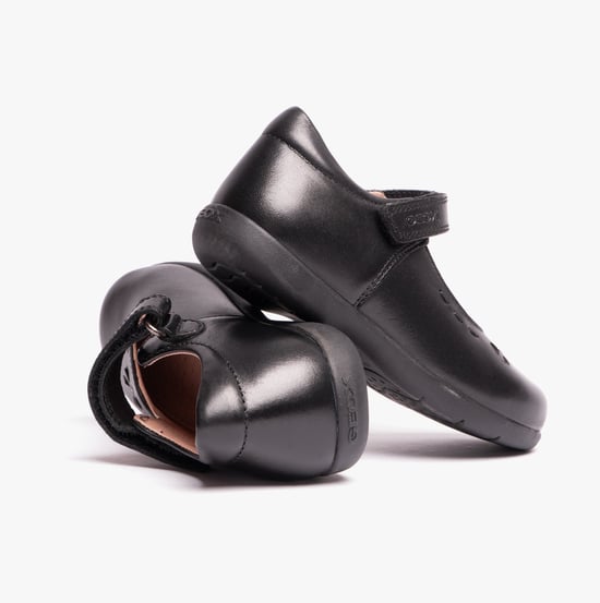 NAIMARA G A Mädchen Lederschuhe mit Klettverschluss Schwarz - Image 2