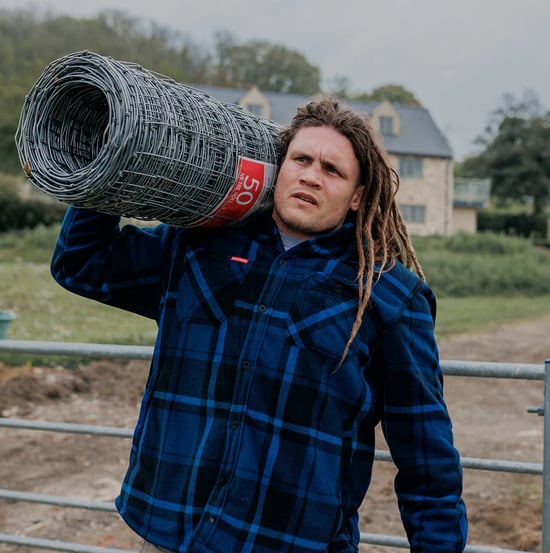 Hard Yakka GESTEPPTES FLANELL-Hemd-Jacke für Herren Blau - Image 5