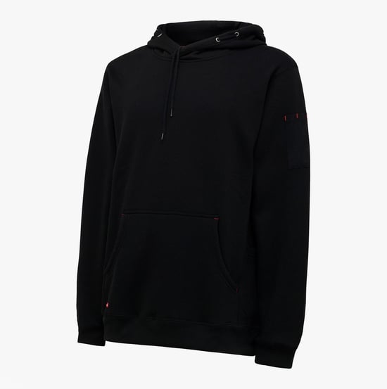Hard Yakka BRUSHED FLEECE Mens Sweatshirt Black - Image 3