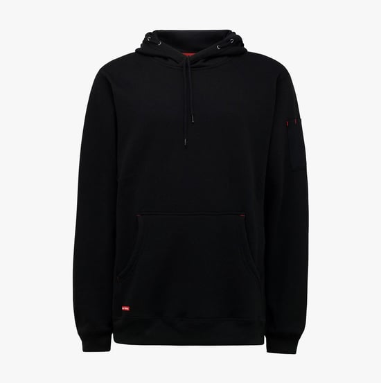 Hard Yakka BRUSHED FLEECE Mens Sweatshirt Black - Image 1