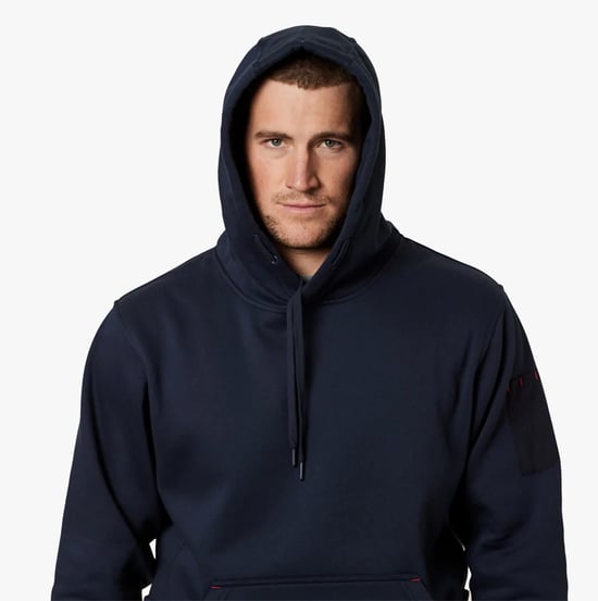 Hard Yakka GEBEATETE FLEECE Herren Sweatshirt Marineblau - Image 1