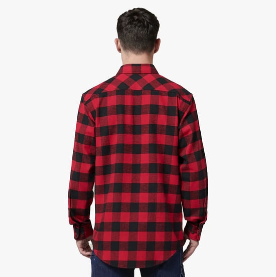 Hard Yakka LANGARM KARO FLANELL Herrenhemden Rot - Image 2