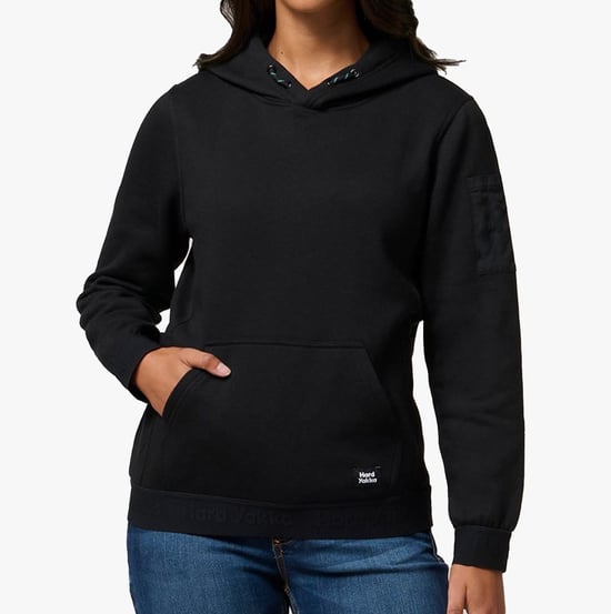 Hard Yakka GLADIATOR Damen Sweatshirt Schwarz - Image 2