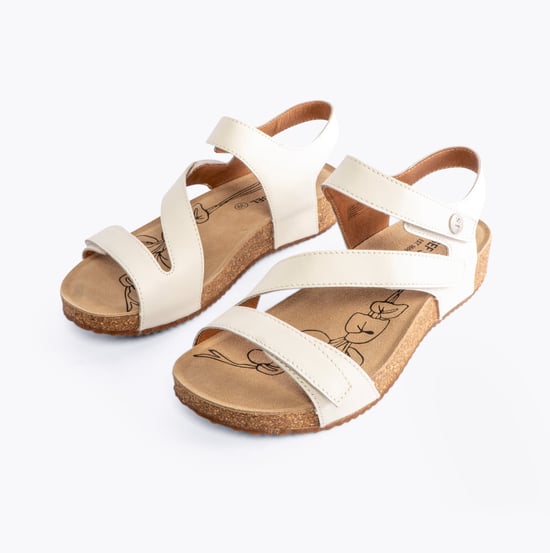 Josef Seibel Tonga 25 Weiß - Josef Seibel Weiße Leder Zehentrenner Damen Sandale - Image 5