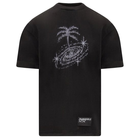 Schwarzes T-Shirt mit glitzerndem Galaxy-Design von Palm Angels - Image 1
