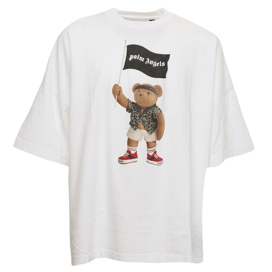 Palm Angels Pirate Bear Loose Fit Weißes T-Shirt - Image 1