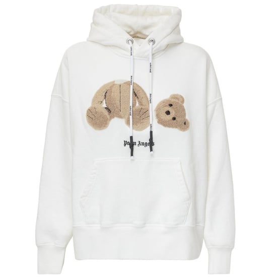 Palm Angels Kill The Bear Weißer Kapuzenpullover - Image 1