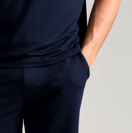 Ted Baker Pyjama Shorts | Mens Casual Lounge Wear Pyjama Bottoms mit Taschen - Navy - Image 3