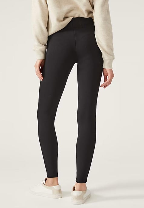 M&S Magic Shaping Leggings mit hoher Taille und Bauchansatz in Schwarz - Image 2